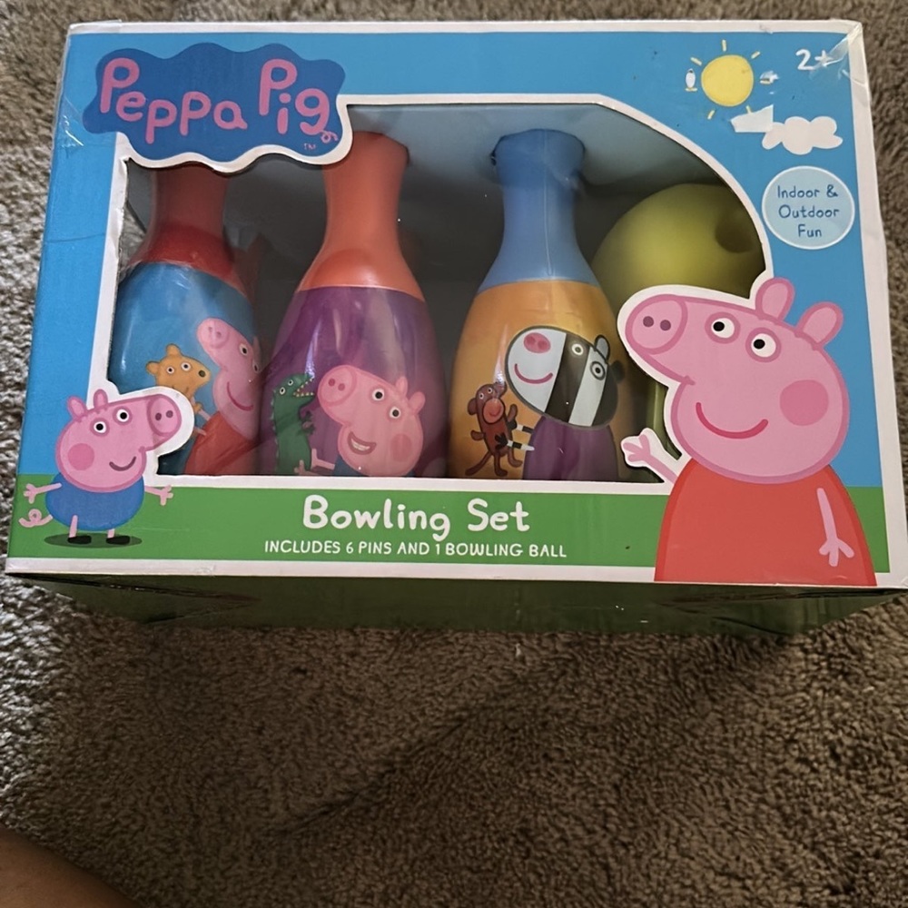 Brand new never used Peppa Pig Bowling Ball Toy